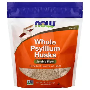 NOW Foods Whole Psyllium Husks, 16 oz (454 g)