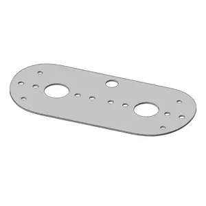 Stainless Steel Dome Light Plate with 2 Watermelon Light Holes and 1 Switch Hole For Day Cab Kenworth T660, T800 and W900