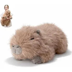 uoozii 20" |   4 Pounds Capybara Weighted Stuffed Animals with Removable Unscented Microwavable Pouch, Cute Coolable Warmable Weighted Plush Gift for Kids & Adults