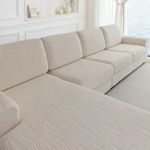 Universal Elastic Sofa Cushion Cover, Modern Anti-Slip Design, Suitable for L-Shaped and 1-4 Seat Sofas, Living Room Protection, Sofa Slipcover