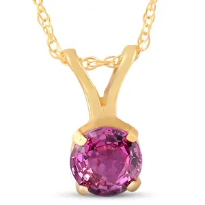 1/2ct Ruby Solitaire Pendant 14K Yellow Gold 1/2ct Ruby Solitaire Pendant 14K Yellow Gold