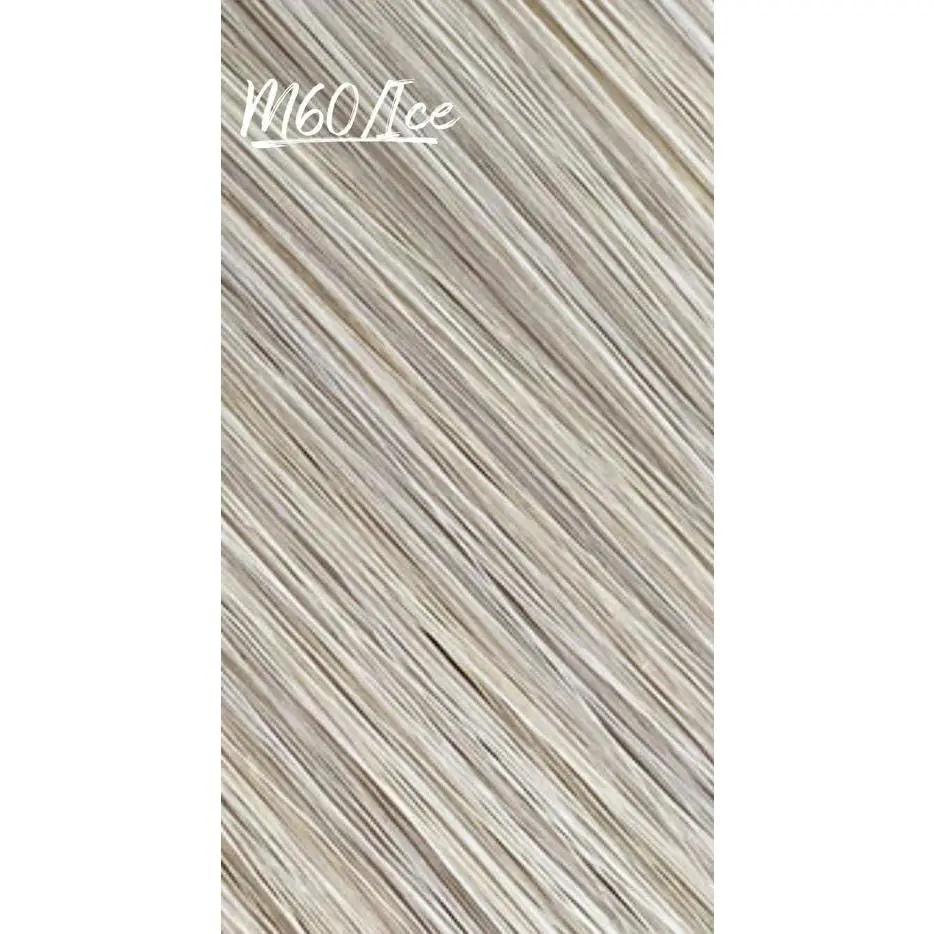 M60/Ice (Icy Platinum Blonde) K-Tip Hair Extensions for Keratin Fusion Installation