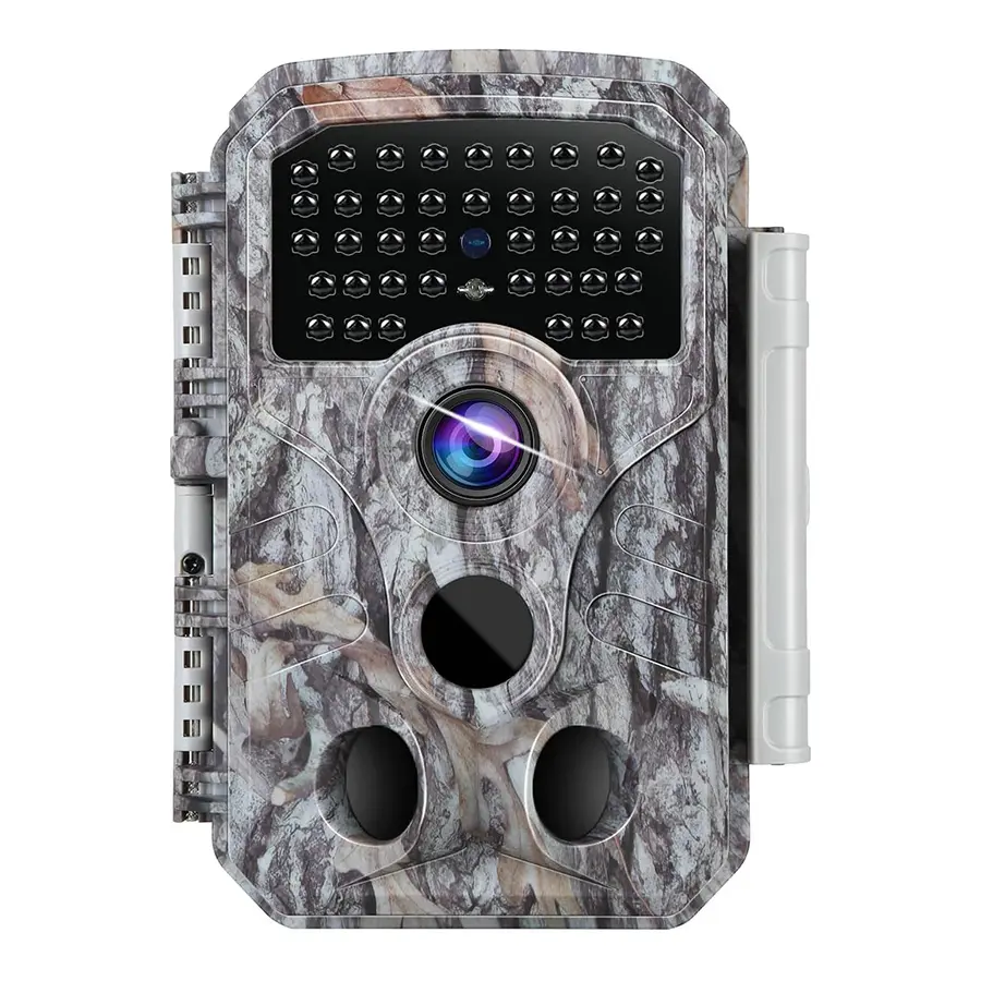 BLAZEVIDEO Game & Trail Camera 32MP Photo & 1296P Video with 100ft Night Vision Motion Activated 0.1s Trigger Speed Waterproof for Home Security, Outdoor Wildlife Scouting(T306grey)