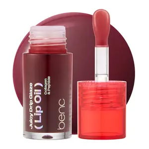 [NEW_Tiktok Shop Exclusive] Benc Juicy Drip Glaze Lip Oil 08 Chic Mauve l Hydrating Gloss, Moisturizing balms, Sheer tint, Shine & Dewy Finish