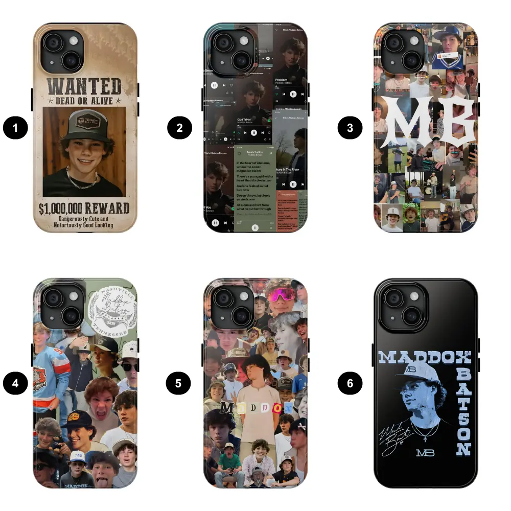V2 Maddox Batson Phone Case, Country Music Phone Case Featuring, Tour Gift For Fan