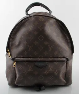 Pre-owned Louis Vuitton Coated canvas Backpacks Monogram Palm Springs MM Backpack