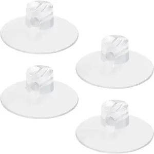 Household daily necessities 4 Pack Bathroom Shower Caddy Connectors Suction Cups, Heavy Strength Clear Suction Cups Compatible with Zenna Home, Simple Houseware, GeekDigg, Plumboss, Splash Home