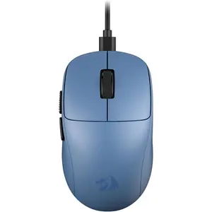 Redragon M817 Wired Gaming Mouse, 24000 DPI Optical Mice with 5 Programmable Buttons & Ergonomic Design, 37G Ultra Lightweight, Software Supports DIY Keybinds, Blue