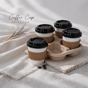 Coffee Cup Fidget Clicker | Cute 3D Printed Toy | Mini Espresso Click | Durable PLA | Portable | Perfect for Gifts & Desk Workers