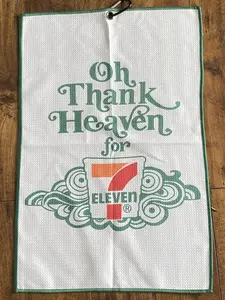 Seven Eleven - -  small 16" x 24" Tour Caddy Towel for Golfers, Portable Absorbent Sports Towel for Tour Golf Bag Use Scotty