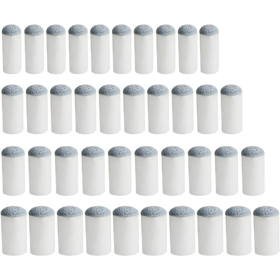 40 count Slip On Pool Cue Tips Replacement Billiard Cue Tips 4 Sizes Slip-On Cue Tip(9mm/10mm/12mm/13mm, each size 10 count)