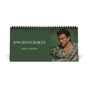 Jonathan Bailey 2026 Calendar, 2026 Wall & Desk Planner, Gift For Fans, Daily Planning Calendar, Yearly Organizer for Home & Office