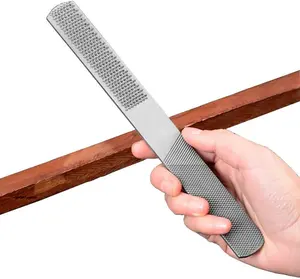 Wood Rasp File 4 Way Hand File and Round Rasp, Half Round Flat & Needle Files Wood Rasp Set for Sharping Wood and Metal Tools