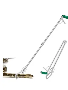 60" Collapsible Snake Grabber Tool, Multi-Functional Snake Catcher Tongs Hook Pole, Snake Handling Tools for Rattlesnakes