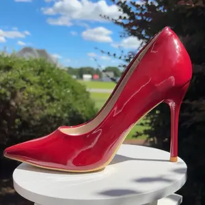 Ruby Red Pointed Toe Pump