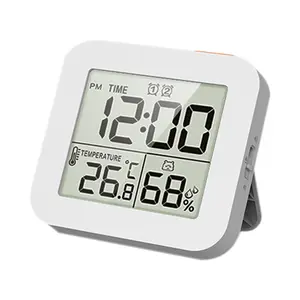 Thermohygrometer clock timer, cycle countdown, 100-hour countdown alarm clock, humidity and temperature meter