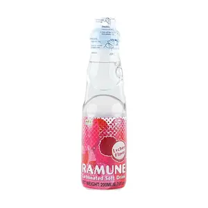 MIZUHO Lychee Flavor Ramune Soda - Japanese Carbonated Drink, 200ml Bottle