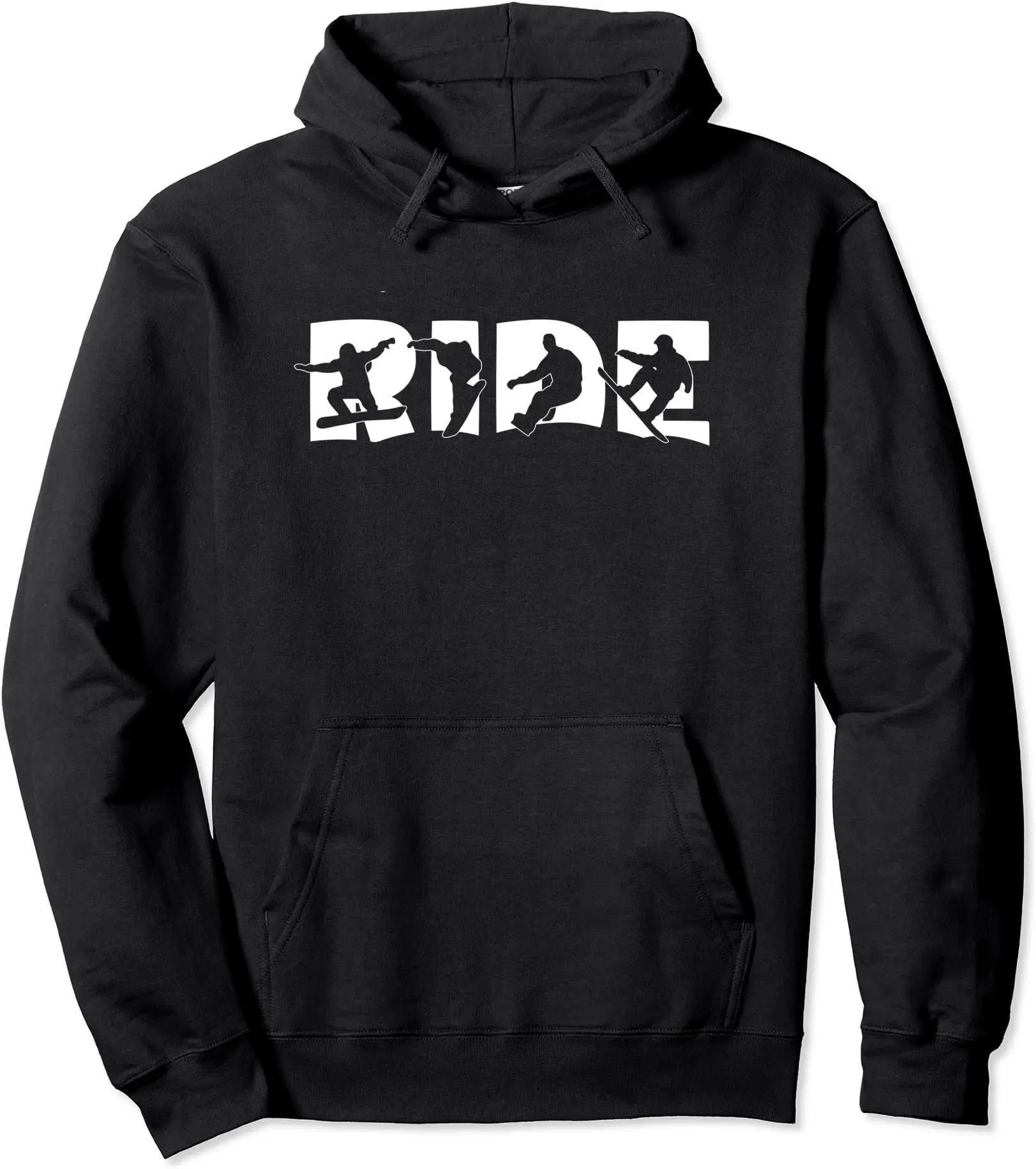 RIDE Snowboard, Snowboarder Gift, Snowboarding Pullover Hoodie