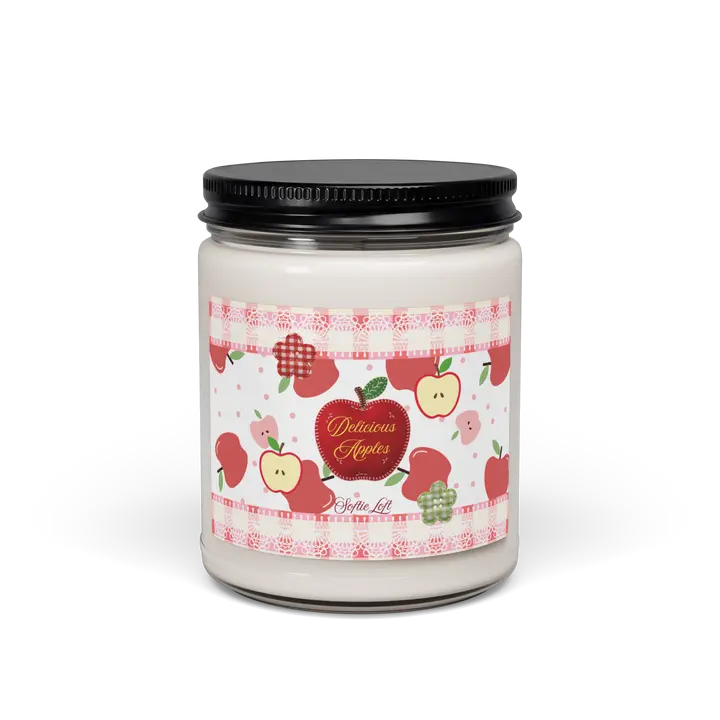 Delicious Apple Scented Candle, Home Decor & Home Supplies Accent Piece