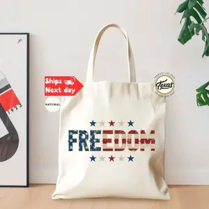 Freedom Tote Bag: Distressed American Flag Bag