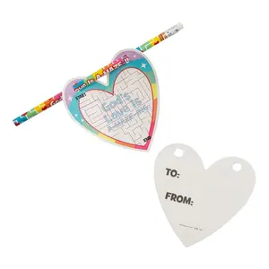 God’s Love Pencil Valentine Exchanges with Activity Cards for 12