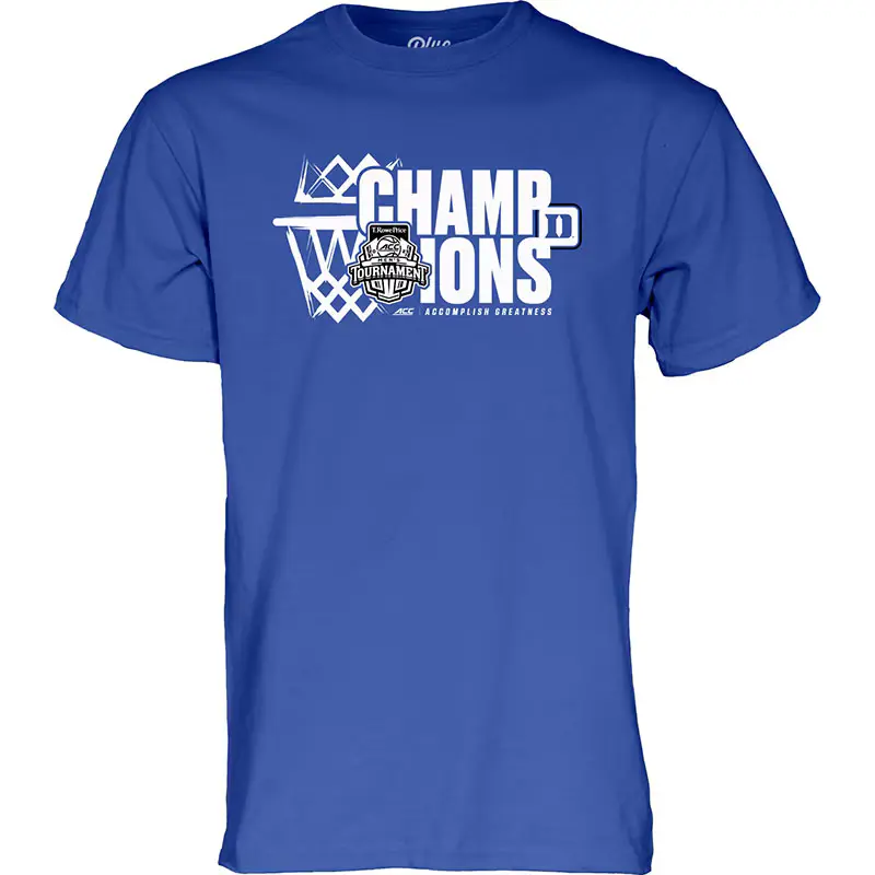 Duke Men's BB ACC 25 Champs Locker Room Tee Shirt, Fashion Cotton, Full Colors, Full Sizes, For Men, For Women