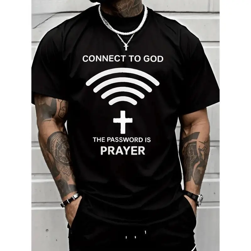 Connect To God The Password Ls PrayerT-Shirt 100%25 Heavy Cotton T Shirt