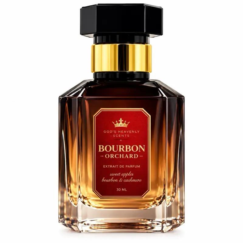 Bourbon Orchard Extrait de Parfum 30ml | Apple Bourbon & Cashmere Fragrance | Luxury Unisex Perfume | God’s Heavenly Scents