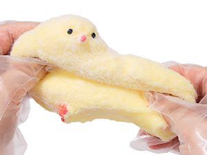 6Pcs Big Taba Squishy Fidget Toys-3.15in, Handmade Ultra Soft Chick Taba Squishy Kit, Cute Fidget Toys Silicone Squeeze Toys for Kids & Adults Stress Relief (Chicken)