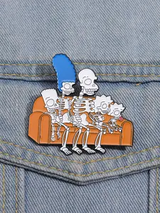 Cartoon Character Design Brooch, Cute Enamel Pin Suitable for Backpacks, Jeans, Scarves, Hats Decoration, Fashion Accessories for Men & Women