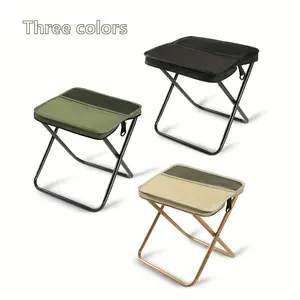 1pc Outdoor Camping Crossbody Bag & Foldable Chair - 2-in-1 Multifunctional Portable Backpack Chair with Zipper Closure, Olive Green Durable Fabric for Hiking, Picnics, Travel - Compact Lightweight Design, Camping Chair, Picnic Essentials Carrier