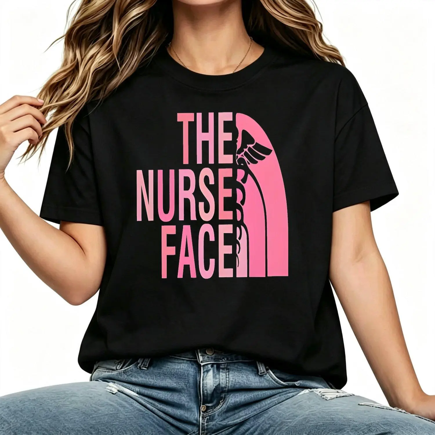 The Nurse Face Shirt Nurse Shirt Nurse Life Shirt Rn Shirt Nursing School Shirt Registered Nurse Shirt Nurse Gift Cool Nurse Shirt Womens T Shirt Women Tee Top Fashion Casual Style