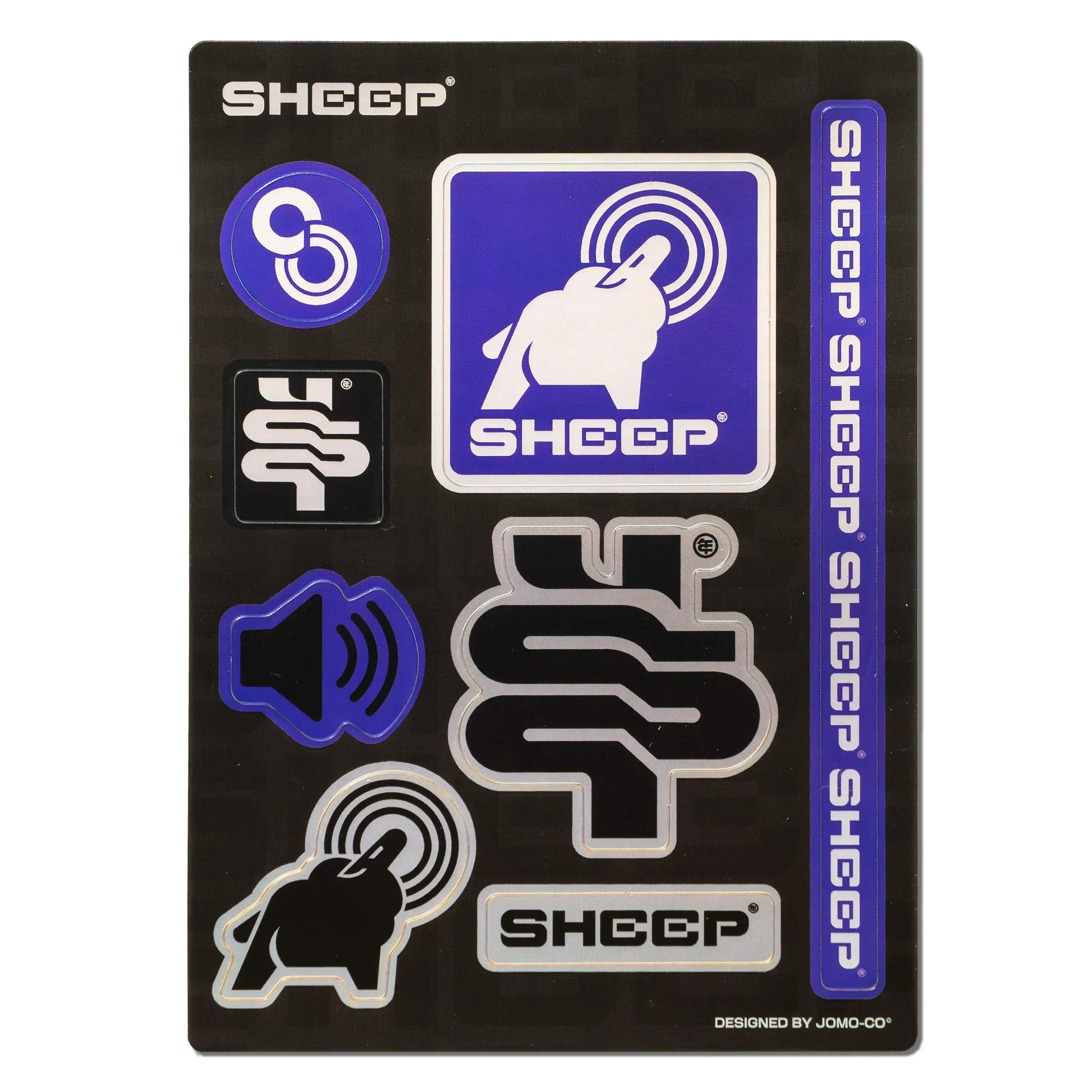 JOMO-CO Y2K Chinese Zodiac Sheep Goat Sticker Sheet - Street Art Style, Matte Laminate for DIY Scrapbooking & Stamping