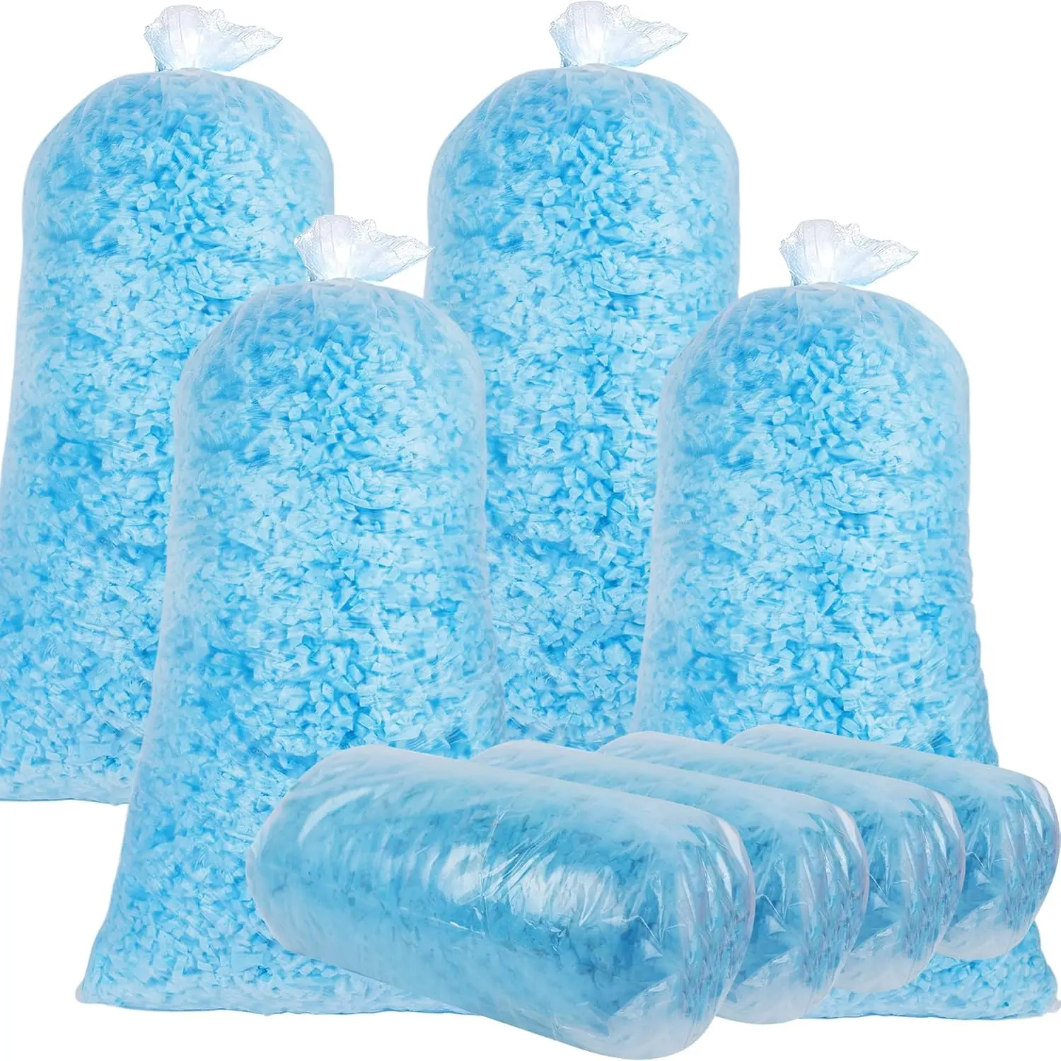 20 lbs Bean Bag Filler , Shredded Gel Memory  Filling, Premium Soft and Comfortable Pillow Stuffing  for Couch Cushion  Bed Chair Arts Crafts Stuffed