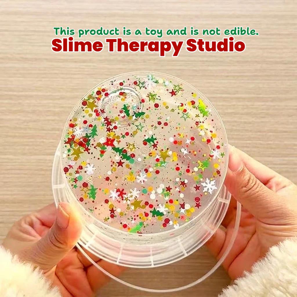Christmas-Themed Water Slime — 3 Styles: Christmas Tree, Candy Cane, Snow on Christmas Eve (500ml) | Premium Scent | Fascia-like Texture | Whimsical Stress-Relief Toy | ASMR, Stress Relief, Fidget Toy, Best-Selling