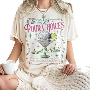 Retro EPCOT I’m Making Pour Choices Around the World Shirt, World Showcase Drinking Tee, Trip Gift, Epcot Shirt