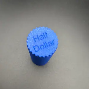 1 Half Dollar Coin Tube Organizer, Plastic Screw-Top Storage Canister Jar Bottles, Home Organizer for Keeping Coins Minty Fresh Money Jar