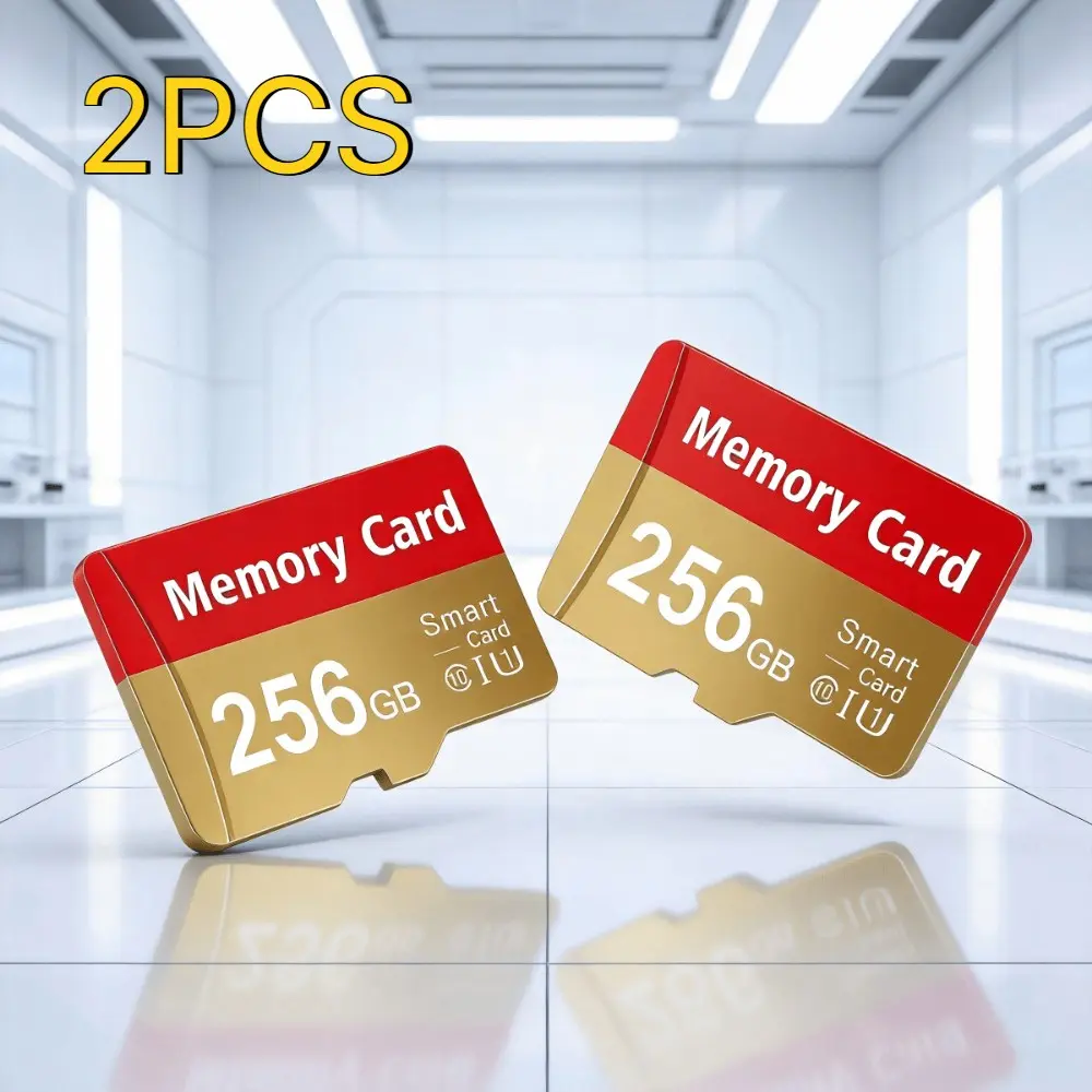 2-Pack 256GB Class 10 U3 TF Micro SDXC Card, High-Speed Affordable Storage with SD Adapter, Compatible with for Nintendo\ Switch, Cell Phones, Cameras, Security Cameras, Drones, Dash Cams, Tablets, Laptops