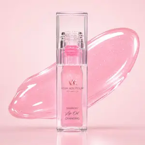 Viva Koutour Cosmetics PH- Lip Changing Oil Hydrating Shimmer Lip Gloss with Hyaluronic Acid, Bubble Gum