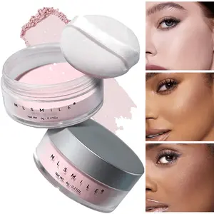 This 1-pack of Setting Powder Features A Shimmering Finish, Oil Control, Long-lasting Wear, and A Lightweight, Waterproof Formula That Leaves Skin Smooth. It's A Soft, Diffused Powder Suitable for All Skin Tones and Comes in 6 Shades, Including Pink.