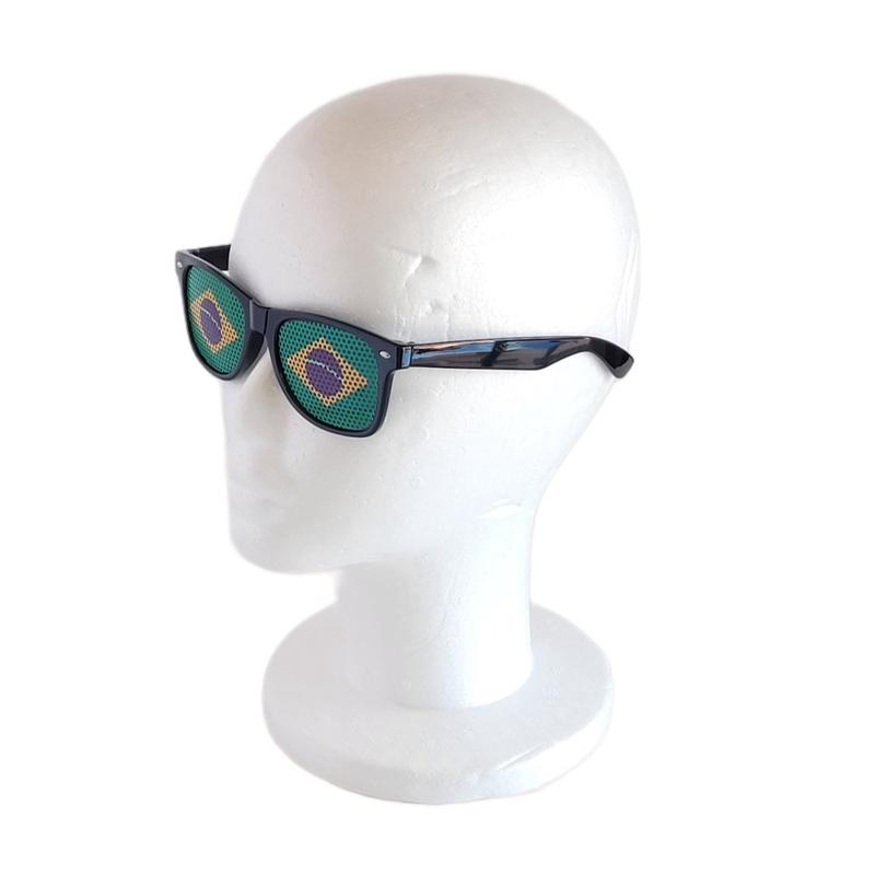 Brasil Brazil Unisex Sunglasses with National Flag Sticker Gafas, Lentes de sol, Oculos