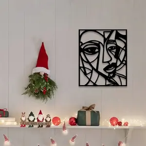 1pc CHATYOUNG Abstract Metal Wall Art, Large Modern Minimalist Geometric Wall Sculptures, Perfect for Living Room, Bedroom, Kitchen & Home Office Decor, Christmas Season Decor, Ideal Gift for Art Enthusiasts, Metal Material