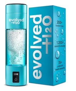 Certified Hydrogen Water Bottle Generator I 6200 PPB Portable Ionizer I SPE PEM Electrolysis I Rechargeable I BPA-Free I Aussie Owned I Enhance Hydration & Wellness I 270ml/9.13oz