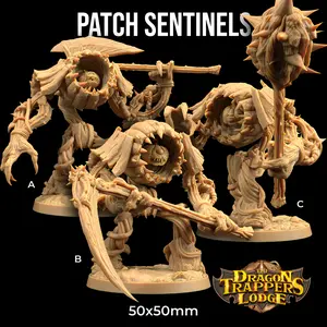 Pumpkin Patch Sentinel Halloween Harvest Moon Festival | The Dragon Trappers Lodge | 32mm Scale | Miniature TTRPG Mini DnD Dungeons Dragons Wargaming