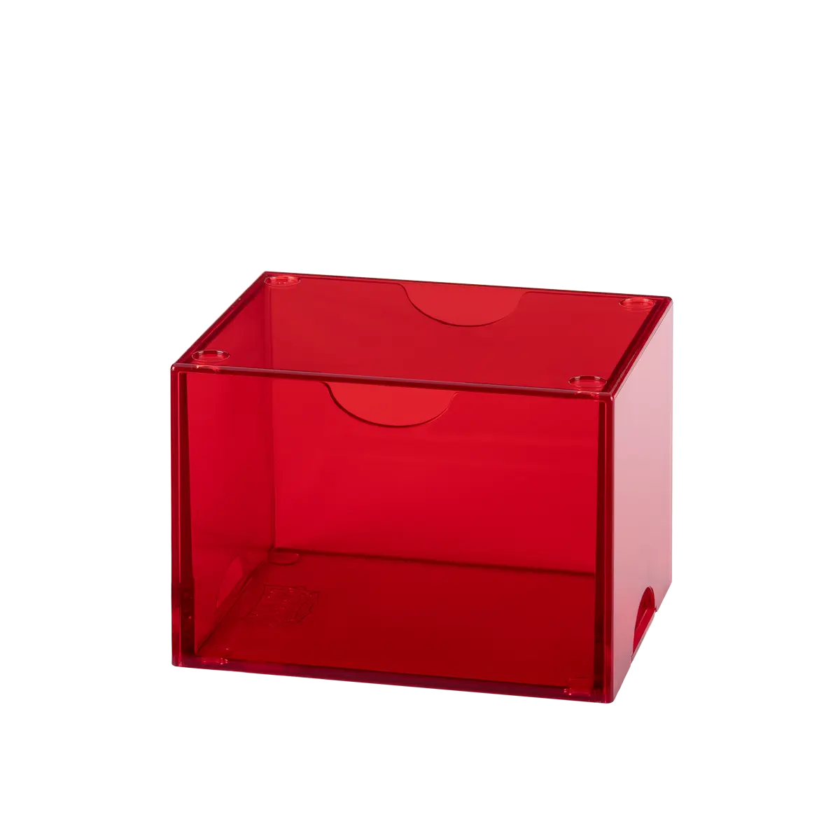 Dragon Shield Strongbox 100+ Deck Box - Clear Red