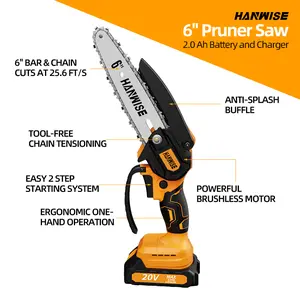Newly upgraded electric reciprocating saw, wireless hand saw equipped with LED, suitable for fast pruning in courtyards, homes, and gardens, can safely trim tree branches, including replaceable saw blades and toolboxes, men's gifts, Christmas gifts