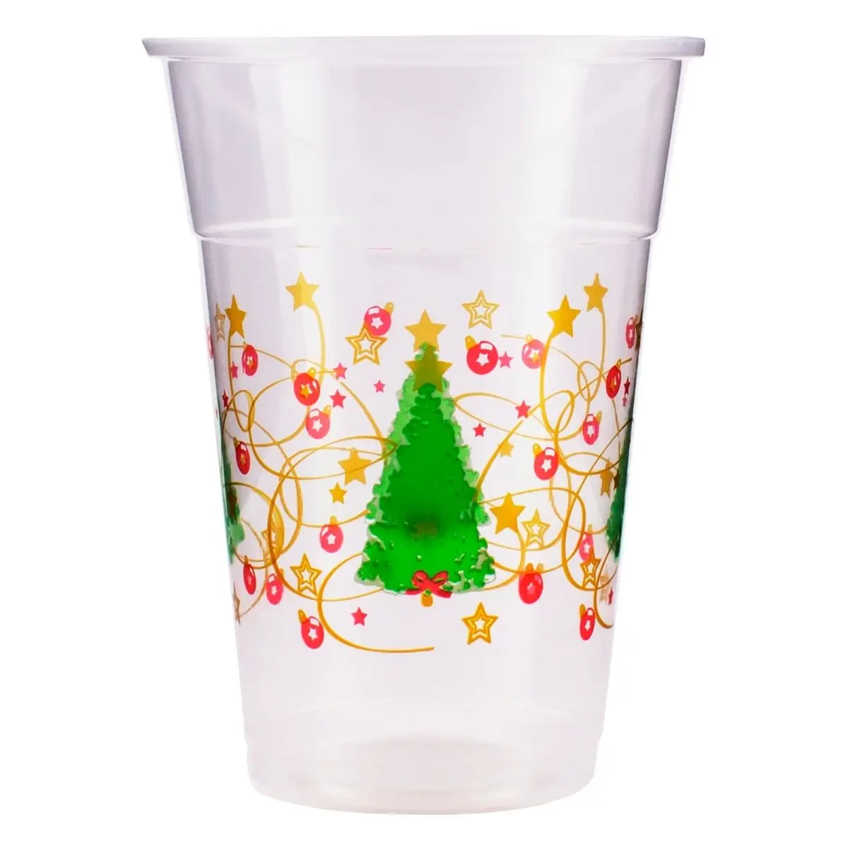Christmas Tree Plastic Cups - 16 ounce - 20ct