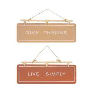 Melrose Set of 2 Hanging Fall Sentiment Sign