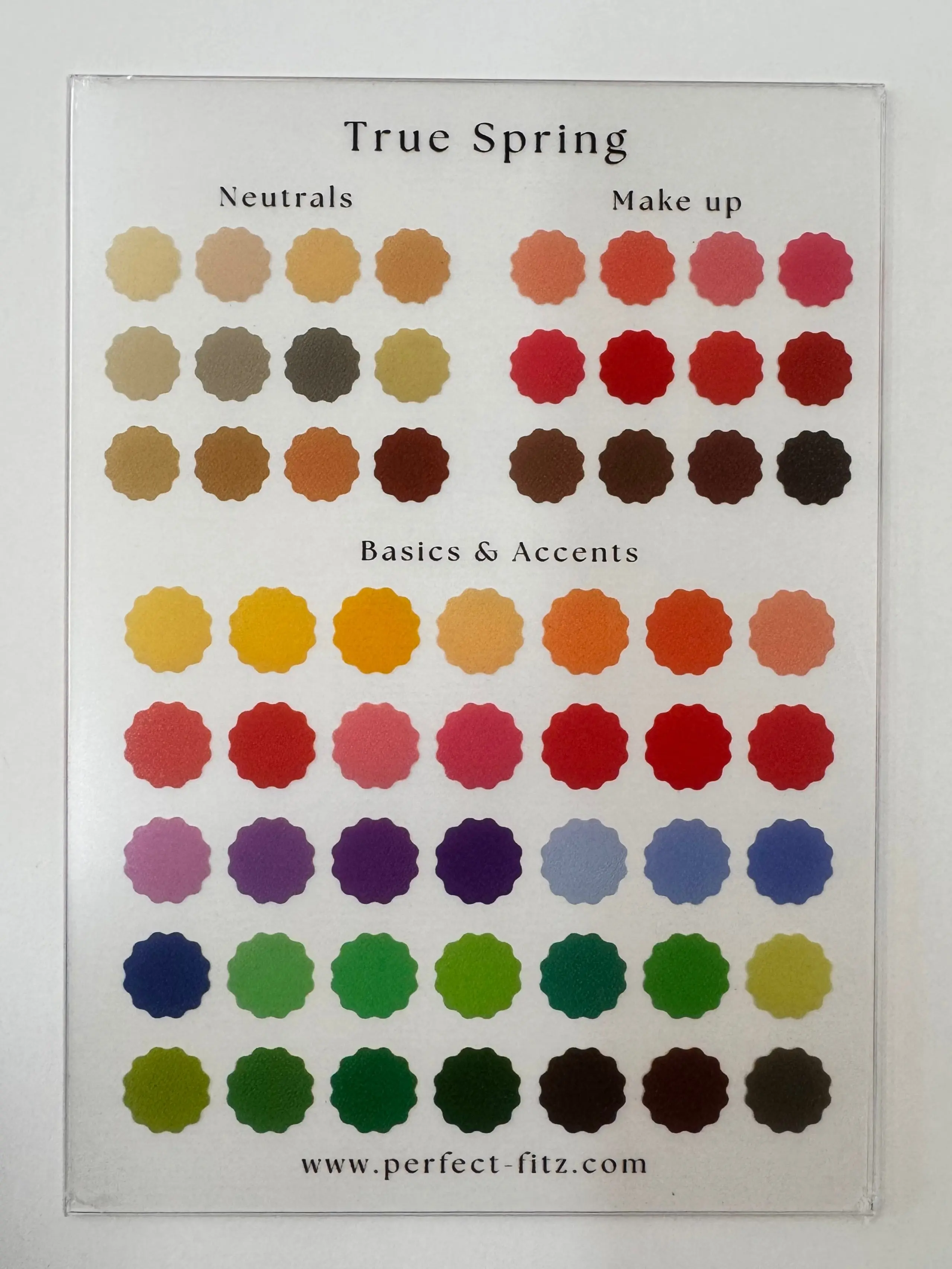 Color Season Clear Card Color Season Clear Card