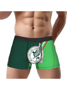 1 Piece Football Mexico Underpants Breathbale Panties Male Underwear Sexy Shorts Boxer Briefs Match Day Essentials